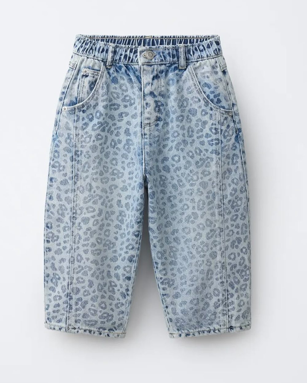 Leopar Desenli Balon Jean
